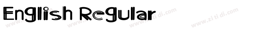 English Regular字体转换 English Regular字体转换